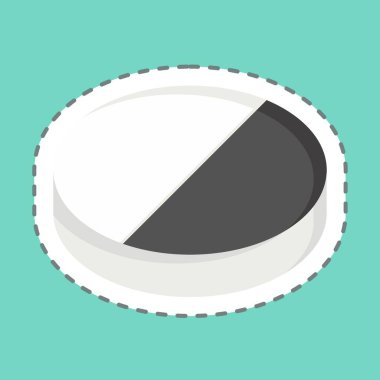 Çıkartma çizgisi Ecstasy 'i kesti. Bağımlılık Sözlüğü sembolüyle ilgili. Basit dizayn edilebilir. Basit resimleme