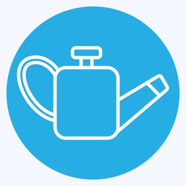 Simge yağı. Yedek Parça sembolüyle ilgili. Mavi gözlü. Basit dizayn edilebilir. Basit resimleme