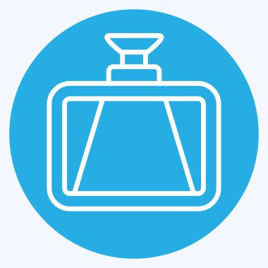 Simge Kontrol Kamerası. Yedek Parça sembolüyle ilgili. Mavi gözlü. Basit dizayn edilebilir. Basit resimleme