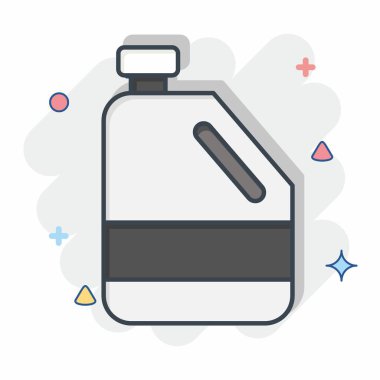 Simge antifrizi. Yedek Parça sembolüyle ilgili. Çizgi roman. Basit dizayn edilebilir. Basit resimleme