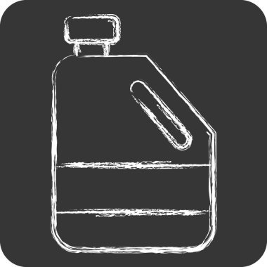 Simge antifrizi. Yedek Parça sembolüyle ilgili. Tebeşir stili. Basit dizayn edilebilir. Basit resimleme