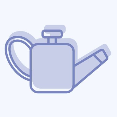 Simge yağı. Yedek Parça sembolüyle ilgili. İki ton stili. Basit dizayn edilebilir. Basit resimleme