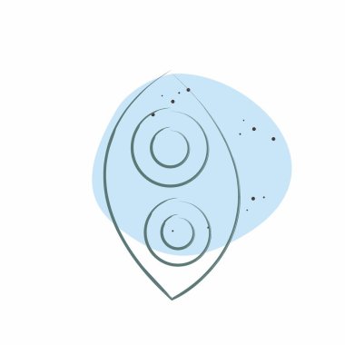 Simge Farları. Yedek Parça sembolüyle ilgili. Renkli Leke Biçimi. Basit dizayn edilebilir. Basit resimleme