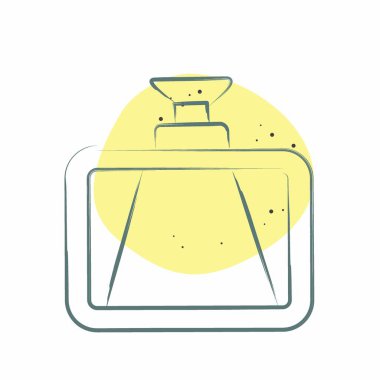 Simge Kontrol Kamerası. Yedek Parça sembolüyle ilgili. Renkli Leke Biçimi. Basit dizayn edilebilir. Basit resimleme