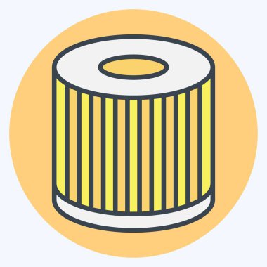 Simge Filtresi. Yedek Parça sembolüyle ilgili. renk arkadaşı stili. Basit dizayn edilebilir. Basit resimleme