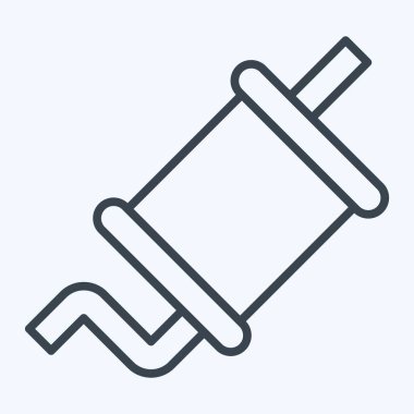 Simge Egzozu. Yedek Parça sembolüyle ilgili. Sıra tarzı. Basit dizayn edilebilir. Basit resimleme