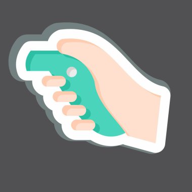 Çıkartma VR Kontrolörü. Üç boyutlu görselleştirme sembolüyle ilgili. Basit dizayn edilebilir. Basit resimleme