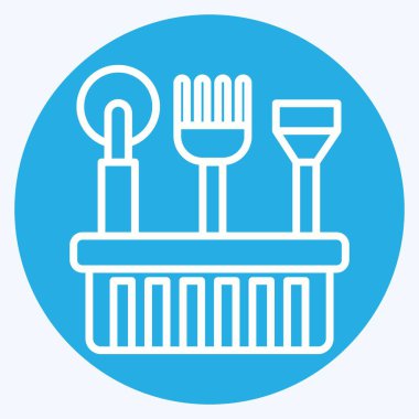 Simge Arıcı Arısı Arısı. Apiary sembolüyle ilgili. Mavi gözlü. Basit dizayn edilebilir. Basit resimleme