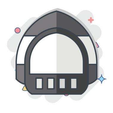 Simge Koruyucu Kaptan. Apiary sembolüyle ilgili. Çizgi roman. Basit dizayn edilebilir. Basit resimleme