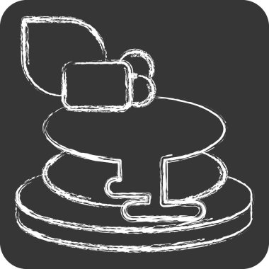 Simgesel krep. Apiary sembolüyle ilgili. Tebeşir stili. Basit dizayn edilebilir. Basit resimleme