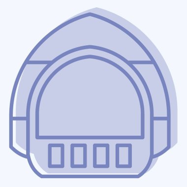 Simge Koruyucu Kaptan. Apiary sembolüyle ilgili. İki ton stili. Basit dizayn edilebilir. Basit resimleme