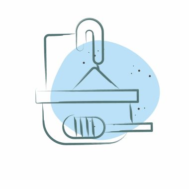 Simge Bal Tarağı. Apiary sembolüyle ilgili. Renkli Leke Biçimi. Basit dizayn edilebilir. Basit resimleme