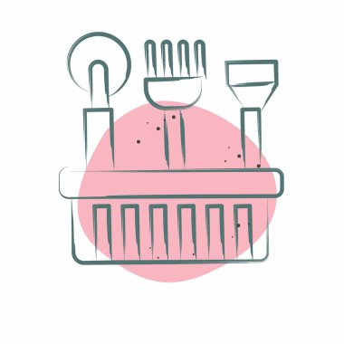 Simge Arıcı Arısı Arısı. Apiary sembolüyle ilgili. Renkli Leke Biçimi. Basit dizayn edilebilir. Basit resimleme