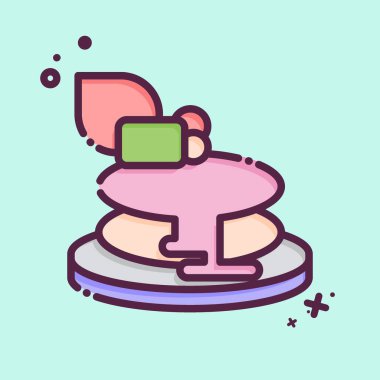 Simgesel krep. Apiary sembolüyle ilgili. MBE tarzı. Basit dizayn edilebilir. Basit resimleme