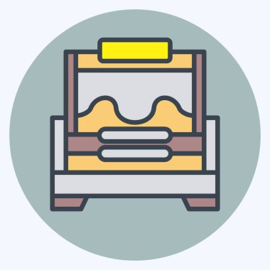 Simge Kuluçkası. Apiary sembolüyle ilgili. renk arkadaşı stili. Basit dizayn edilebilir. Basit resimleme