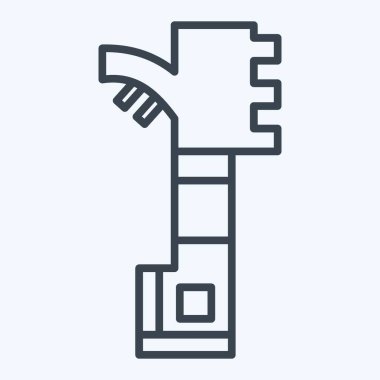 Icon Arı Kovanı Kazıyıcısı. Apiary sembolüyle ilgili. Sıra tarzı. Basit dizayn edilebilir. Basit resimleme