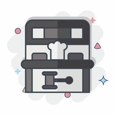 Simge Köstebek Oyunu. Lunapark sembolüyle ilgili. Çizgi roman. Basit dizayn edilebilir. Basit resimleme