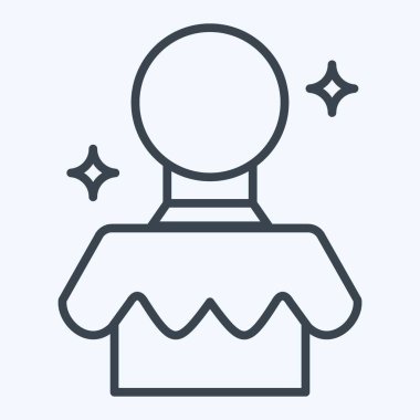 Simge Sihirli Top. Lunapark sembolüyle ilgili. Sıra tarzı. Basit dizayn edilebilir. Basit resimleme