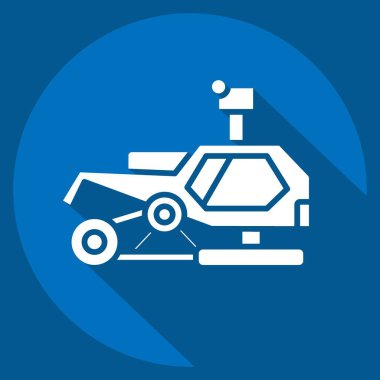 Simge Kar Aracı. Alaska sembolüyle ilgili. Uzun gölge tarzı. Basit dizayn edilebilir. Basit resimleme