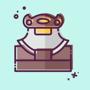 İkon Ulu Kılıcı. Alaska sembolüyle ilgili. MBE tarzı. Basit dizayn edilebilir. Basit resimleme