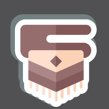 Çıkartma Çantası. Amerikan Yerli Sembolü ile ilgili. Basit dizayn edilebilir. Basit resimleme