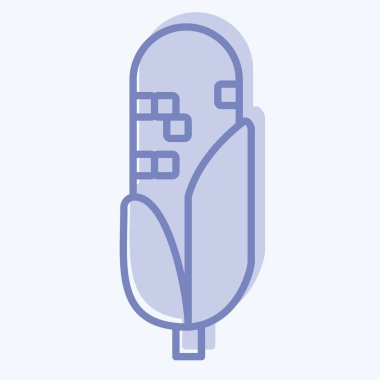 İkon Mısır. Amerikan Yerli Sembolü ile ilgili. İki ton stili. Basit dizayn edilebilir. Basit resimleme