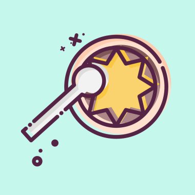 Simgesel İlkel Davul. Amerikan Yerli Sembolü ile ilgili. MBE tarzı. Basit dizayn edilebilir. Basit resimleme