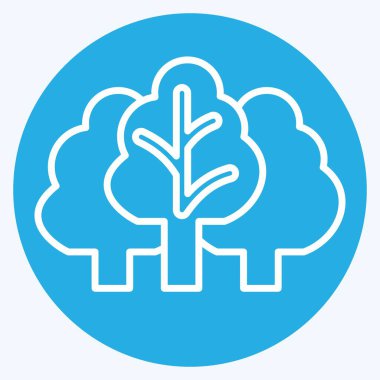 Simge Bitkisi. İklim Değişikliği sembolüyle ilgili. Mavi gözlü. Basit dizayn edilebilir. Basit resimleme