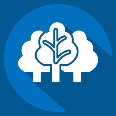 Simge Bitkisi. İklim Değişikliği sembolüyle ilgili. Uzun gölge tarzı. Basit dizayn edilebilir. Basit resimleme