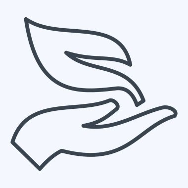 İkon Ekolojisi. İklim Değişikliği sembolüyle ilgili. Sıra tarzı. Basit dizayn edilebilir. Basit resimleme