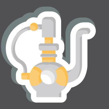 Çıkartmalı Saksıkafa. Suudi Arabistan sembolüyle ilgili. Basit dizayn edilebilir. Basit resimleme