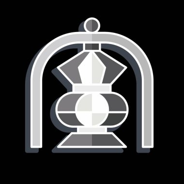 Simge Feneri. Suudi Arabistan sembolüyle ilgili. Parlak bir stil. Basit dizayn edilebilir. Basit resimleme