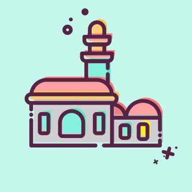 Simge Camii. Suudi Arabistan sembolüyle ilgili. MBE tarzı. Basit dizayn edilebilir. Basit resimleme