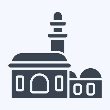 Simge Camii. Suudi Arabistan sembolüyle ilgili. Kabartma tarzı. Basit dizayn edilebilir. Basit resimleme