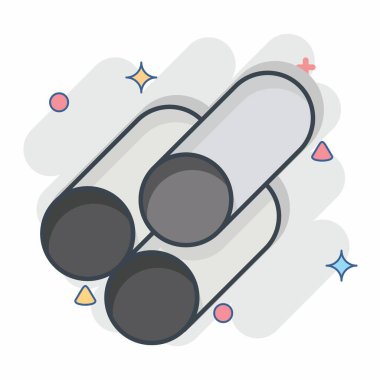 Simgesel materyal. Bina materyali sembolüyle ilgili. Çizgi roman. Basit dizayn edilebilir. Basit resimleme