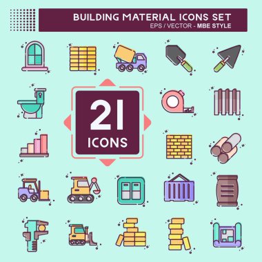 Simge Ayarlama Bina Malzemesi. Eğitim sembolüyle ilgili. MBE tarzı. Basit dizayn edilebilir. Basit resimleme