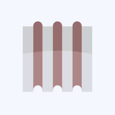 Simge Çelik Çarşaf. Bina materyali sembolüyle ilgili. Düz stil. Basit dizayn edilebilir. Basit resimleme