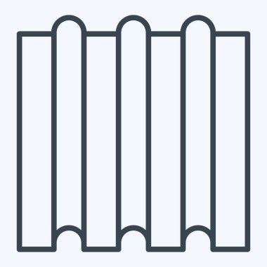 Simge Çelik Çarşaf. Bina materyali sembolüyle ilgili. Sıra tarzı. Basit dizayn edilebilir. Basit resimleme