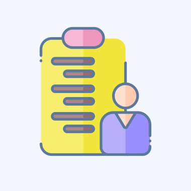 Simge Proje Yönetimi. İş Analizi sembolüyle ilgili. Karalama stili basit tasarım düzenlenebilir. Basit resimleme