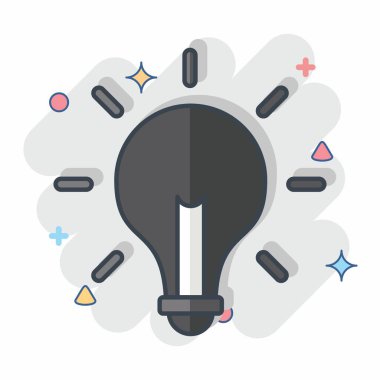 Simge Çözümü. İş Analizi sembolüyle ilgili. komik stil basit tasarım düzenlenebilir. Basit resimleme