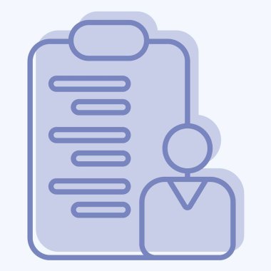 Simge Proje Yönetimi. İş Analizi sembolüyle ilgili. İki tonlu basit tasarım düzenlenebilir. Basit resimleme