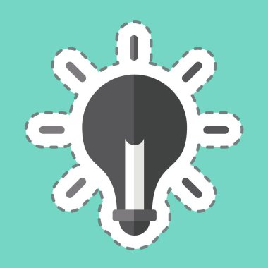 Çıkartma çizgisi Çözüm 'ü kesti. İş Analizi sembolüyle ilgili. Basit dizayn edilebilir. Basit resimleme