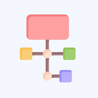 Simge Çalışma Akışı. İş Analizi sembolüyle ilgili. düz stil basit tasarım düzenlenebilir. Basit resimleme