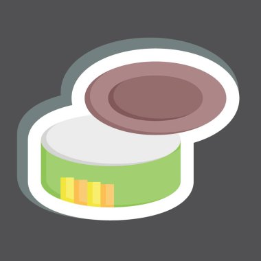 Çıkartma Kutusu Açacağı. Kamp sembolüyle ilgili. Basit dizayn edilebilir. Basit resimleme