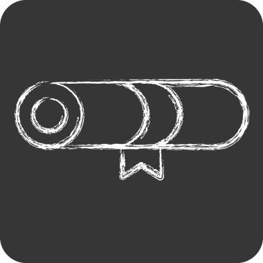 Ödül sembolüyle ilgili Simge Ödülü 5. Tebeşir stili. Basit dizayn edilebilir. Basit resimleme