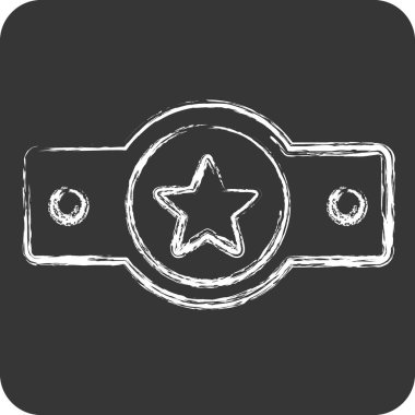 Ödül sembolü ile ilgili 3. Simge Ödülü. Tebeşir stili. Basit dizayn edilebilir. Basit resimleme