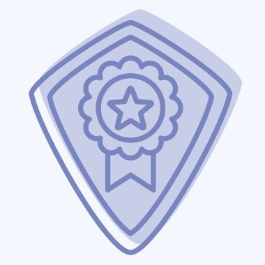 Simge Ödülü 9. Ödül sembolüyle ilgili. İki ton stili. Basit dizayn edilebilir. Basit resimleme