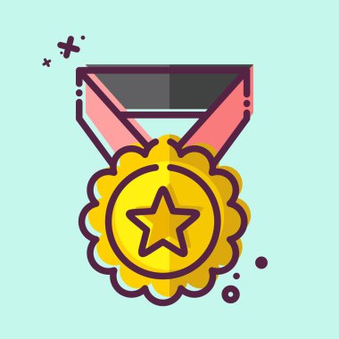 Ödül sembolüyle ilgili Simge Madalyası 2. MBE tarzı. Basit dizayn edilebilir. Basit resimleme