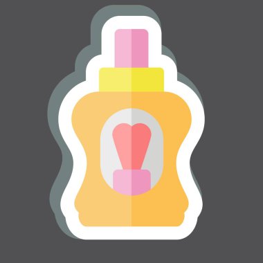 Ağız gargarası. Banyo sembolüyle ilgili. Basit dizayn edilebilir. Basit resimleme