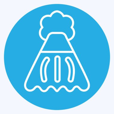 Simge El Havlusu. Banyo sembolüyle ilgili. Mavi gözlü. Basit dizayn edilebilir. Basit resimleme